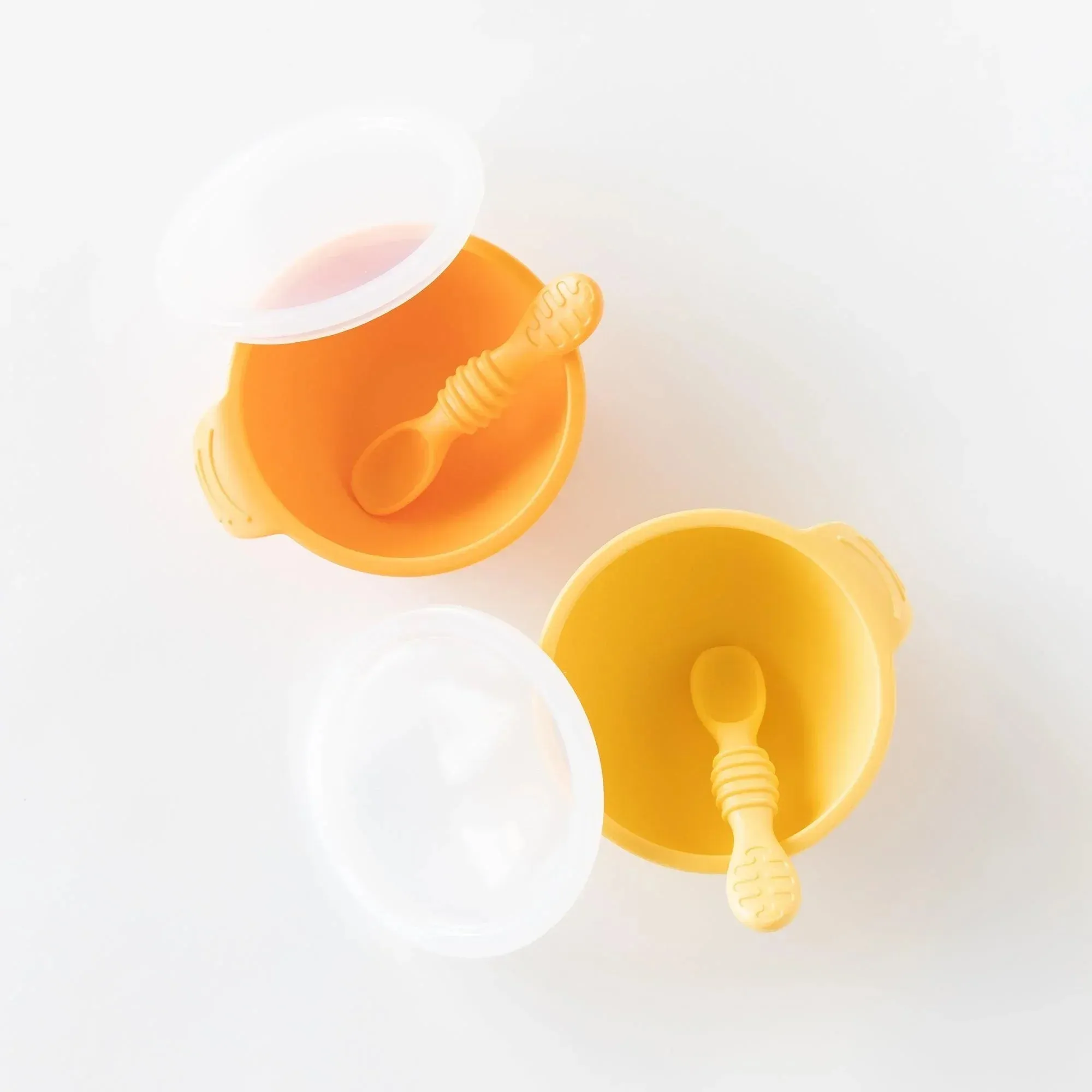 Silicone First Feeding Set: Tangerine