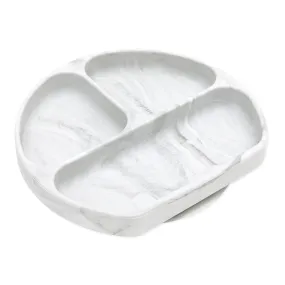 Silicone Grip Dish: Marble