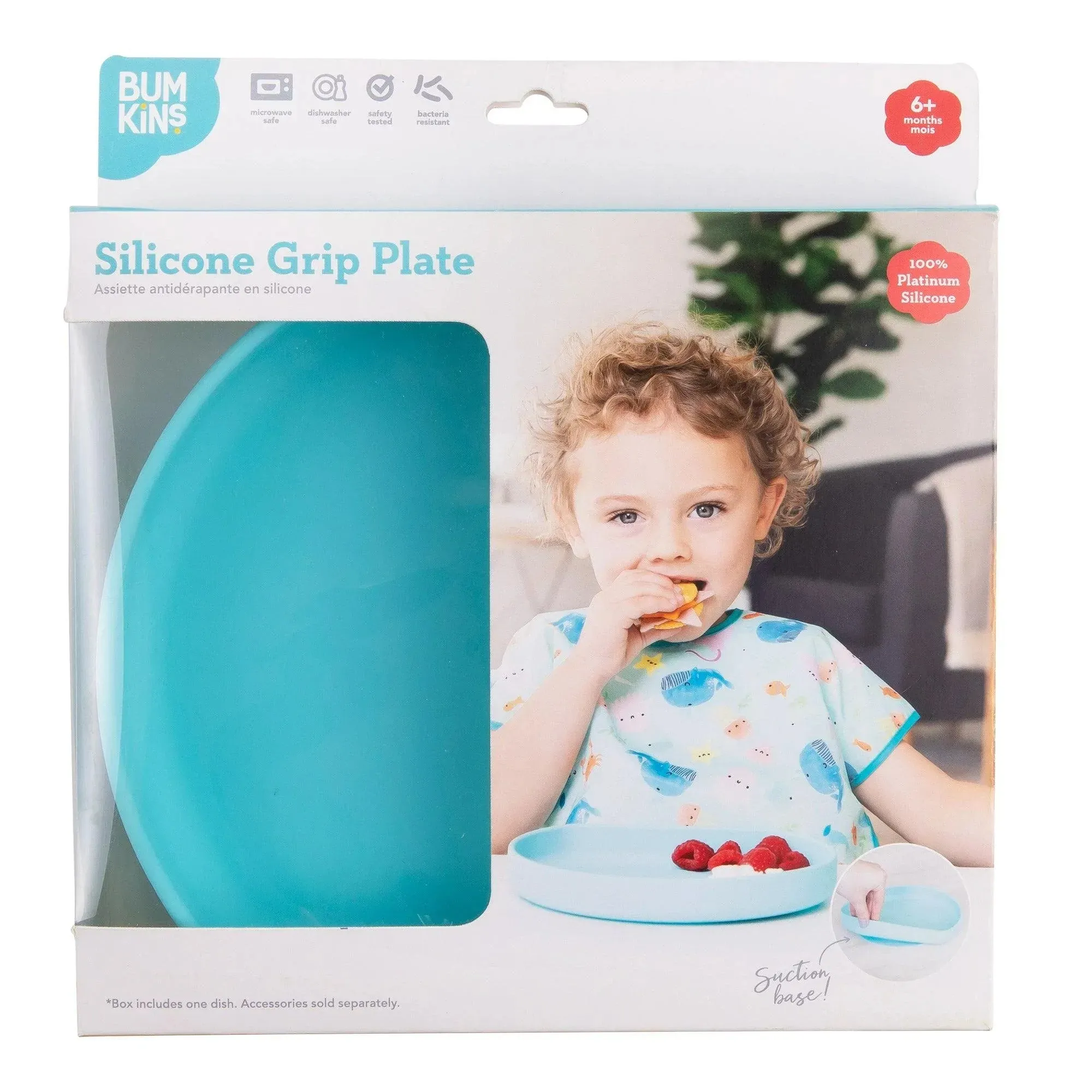 Silicone Grip Plate: Blue