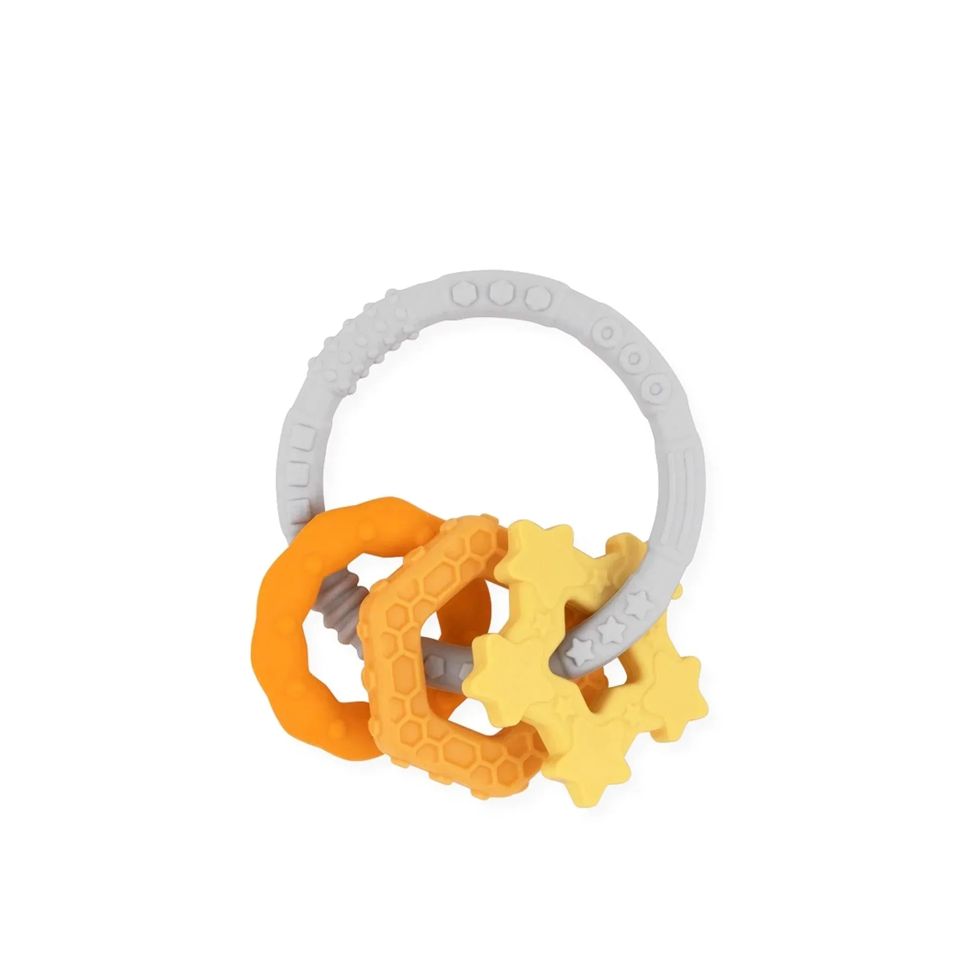 Silicone Teething Charms: Orange