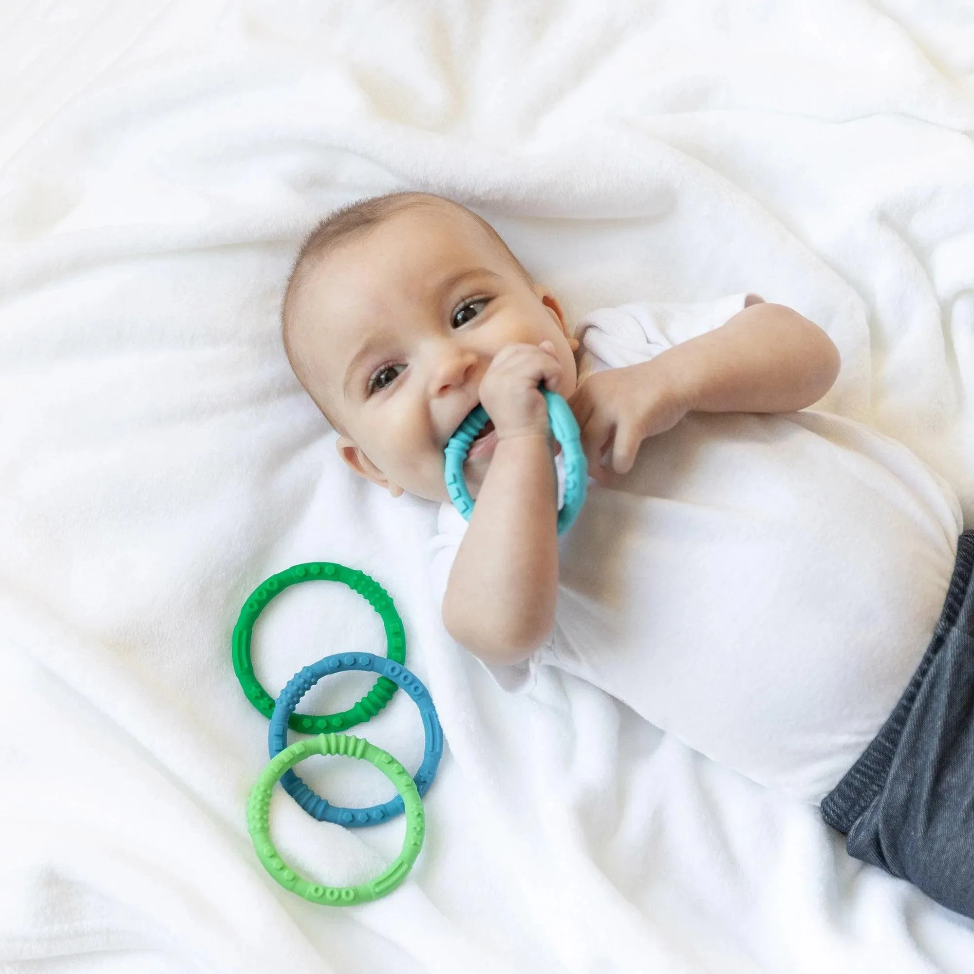 Silicone Teething Rings 4 Pack: Summer