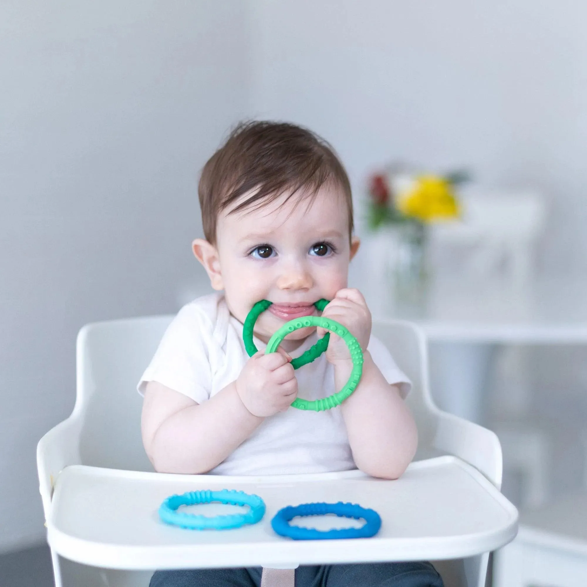 Silicone Teething Rings 4 Pack: Summer