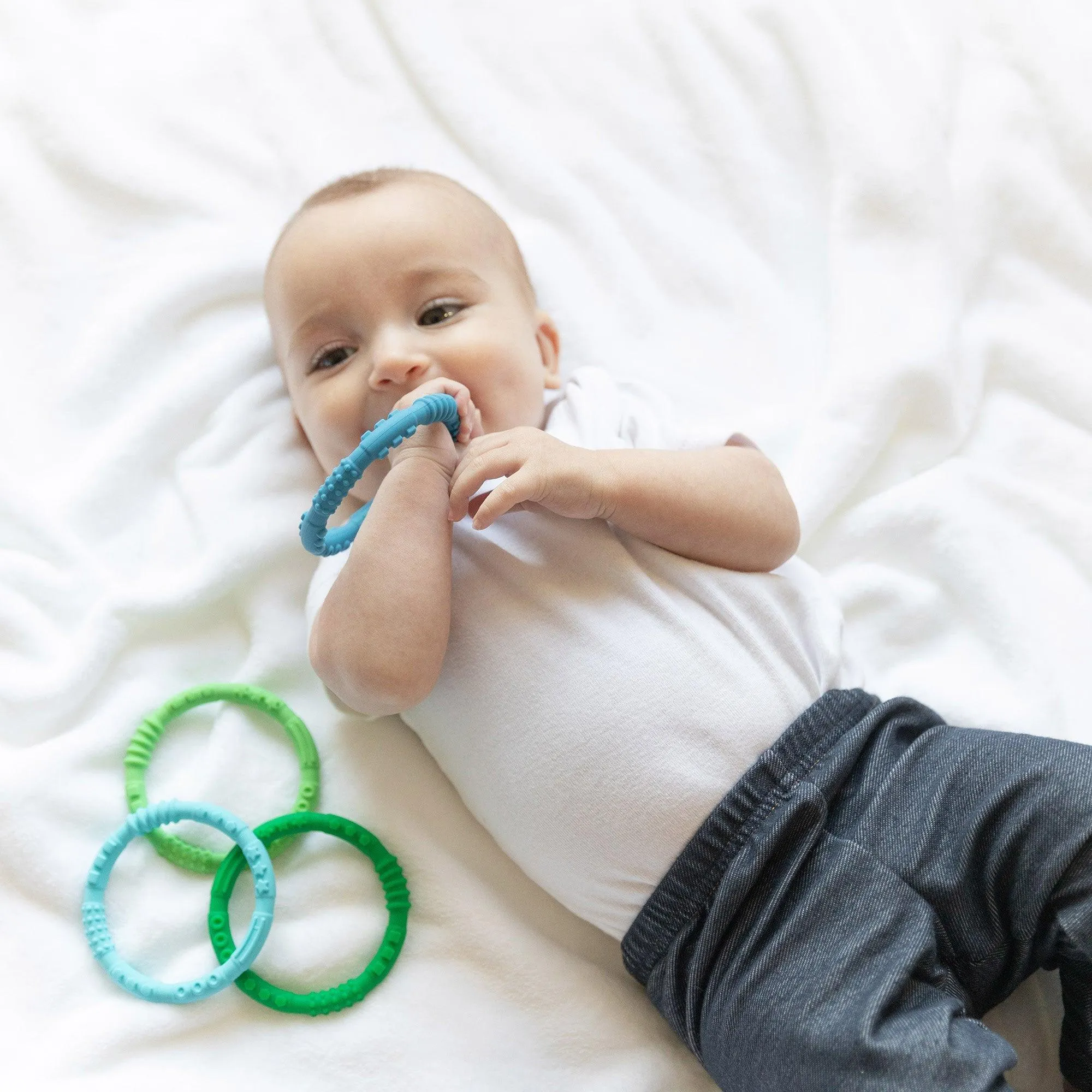 Silicone Teething Rings 4 Pack: Summer