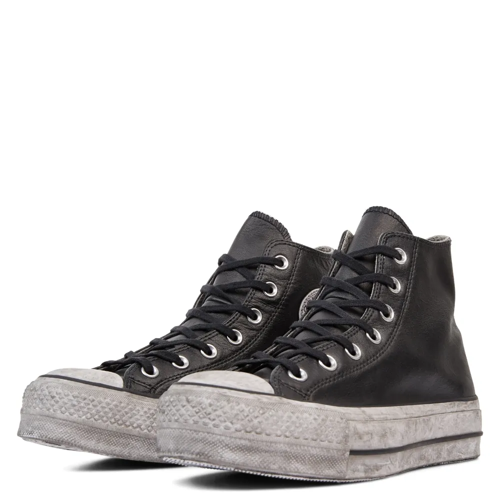 SNEAKERS CONVERSE CTAS LIFT LEATHER LTD HI BLACK/BLACK SMOKE IN 562908C