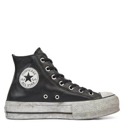 SNEAKERS CONVERSE CTAS LIFT LEATHER LTD HI BLACK/BLACK SMOKE IN 562908C