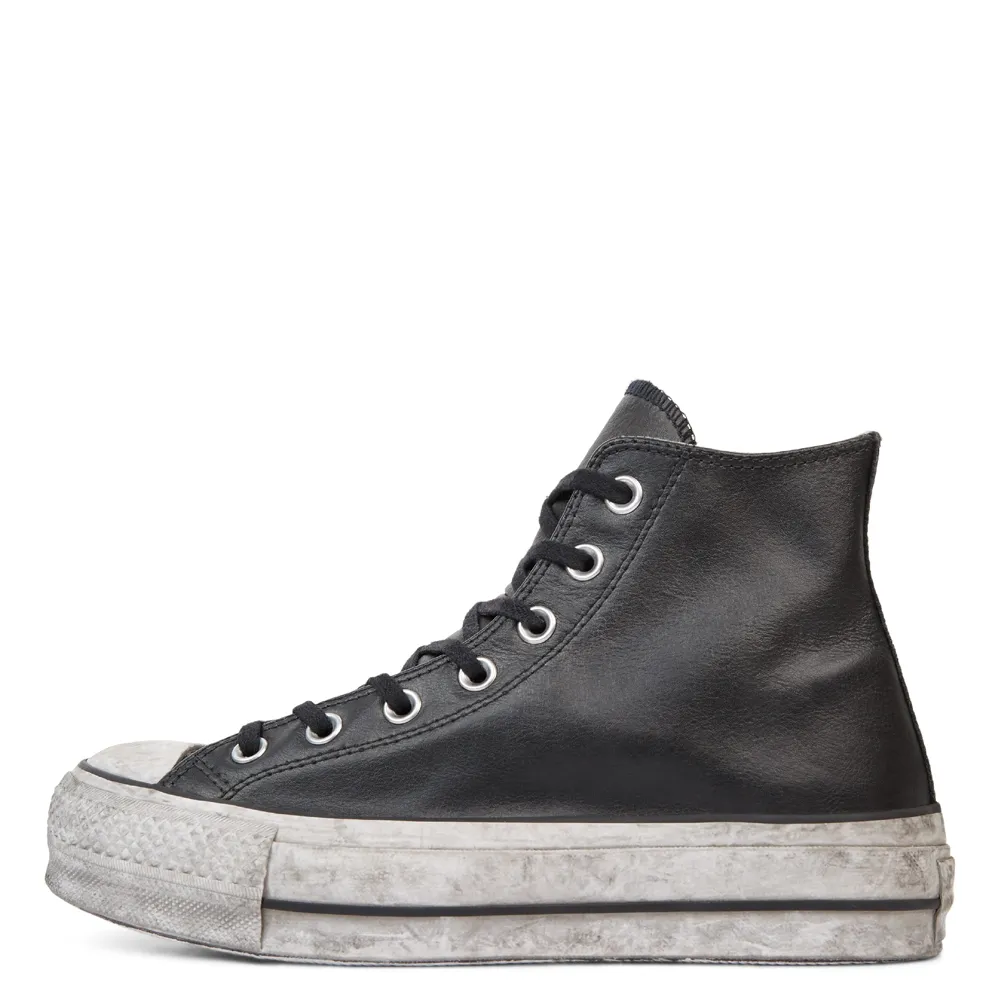 SNEAKERS CONVERSE CTAS LIFT LEATHER LTD HI BLACK/BLACK SMOKE IN 562908C