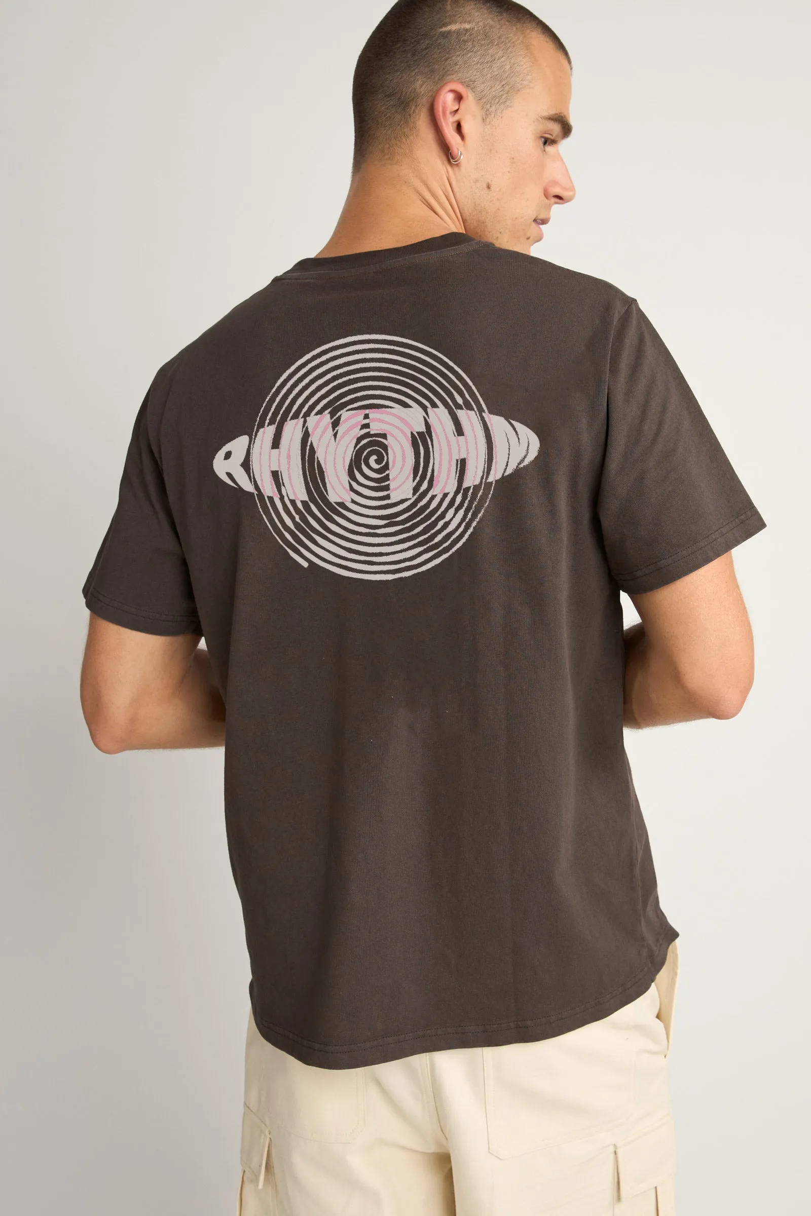 Sound Printed Vintage Ss T Shirt Black