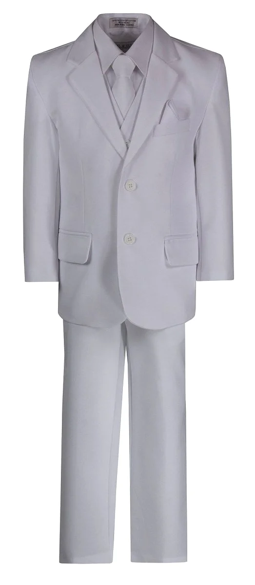 Standard Fit Boys 6 Piece Suit with Neck Tie And Pocketsquare