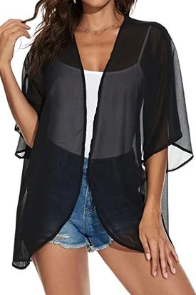 Swimsuit Kimono Beach Sheer Cover Up Shirt