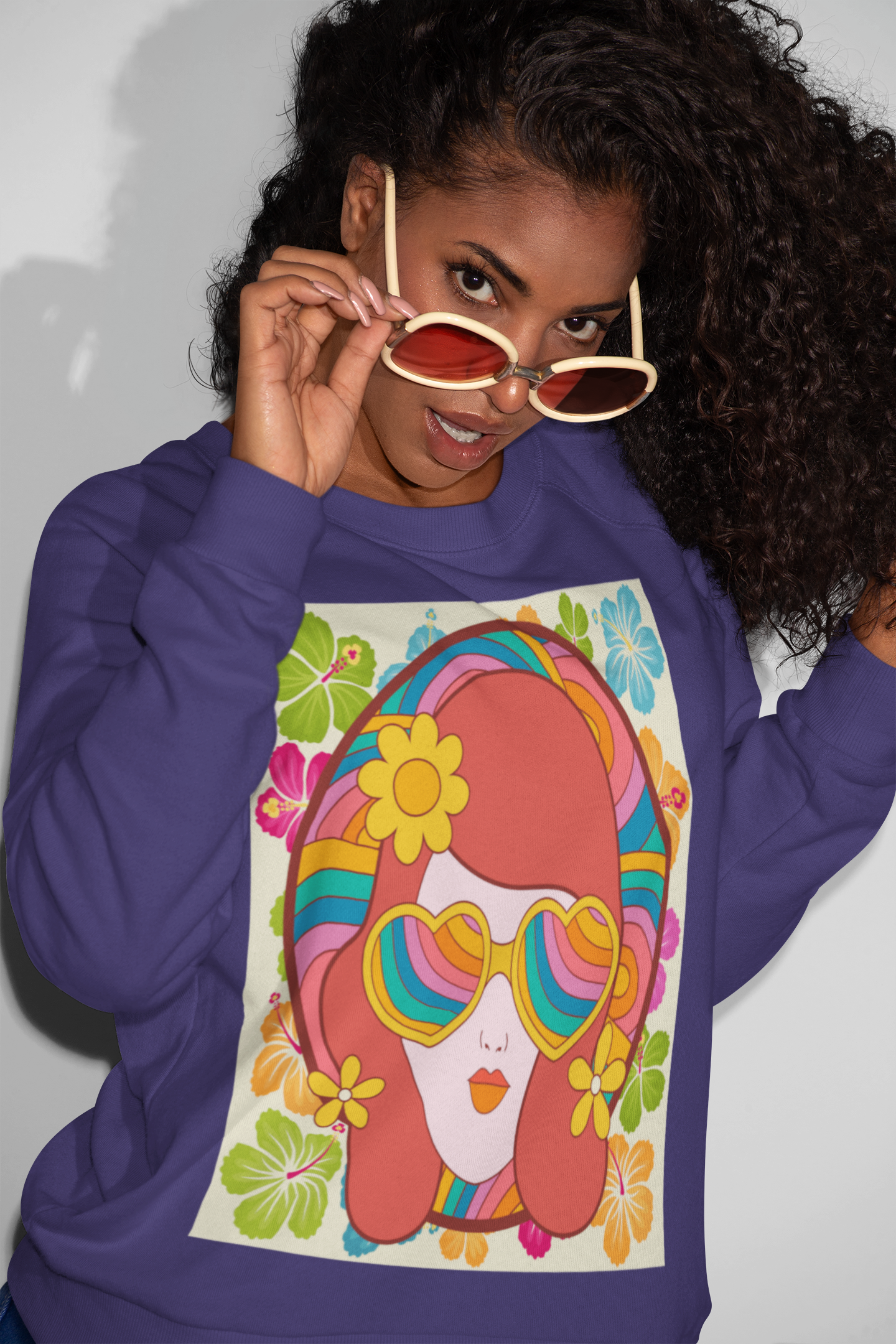 That 70s Girl HD Crewneck Sweatshirt