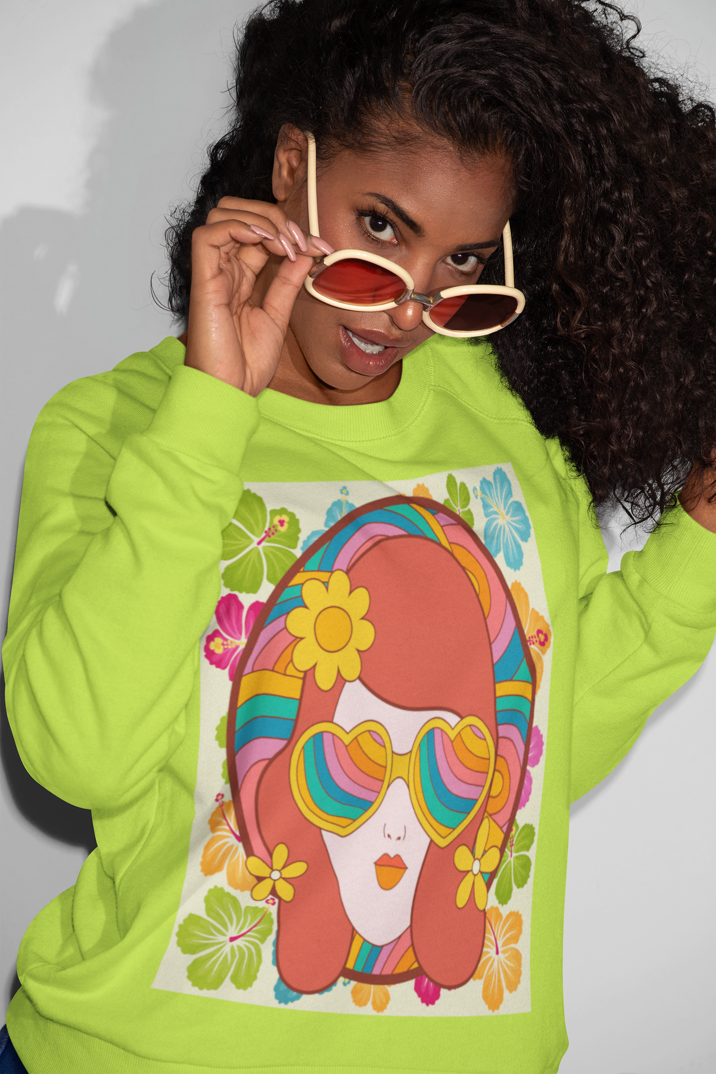 That 70s Girl HD Crewneck Sweatshirt