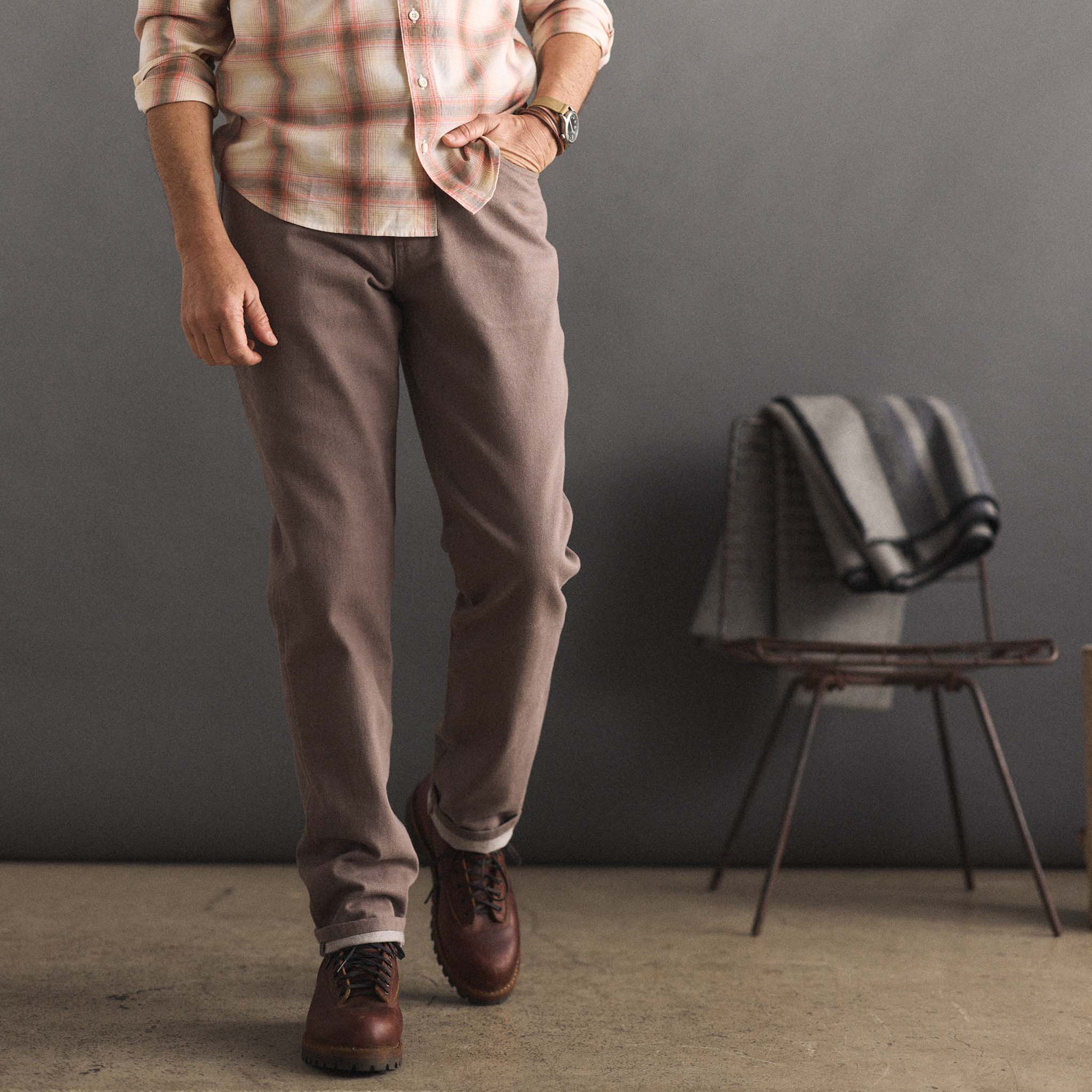 The Democratic All Day Pant in Silt Broken Twill