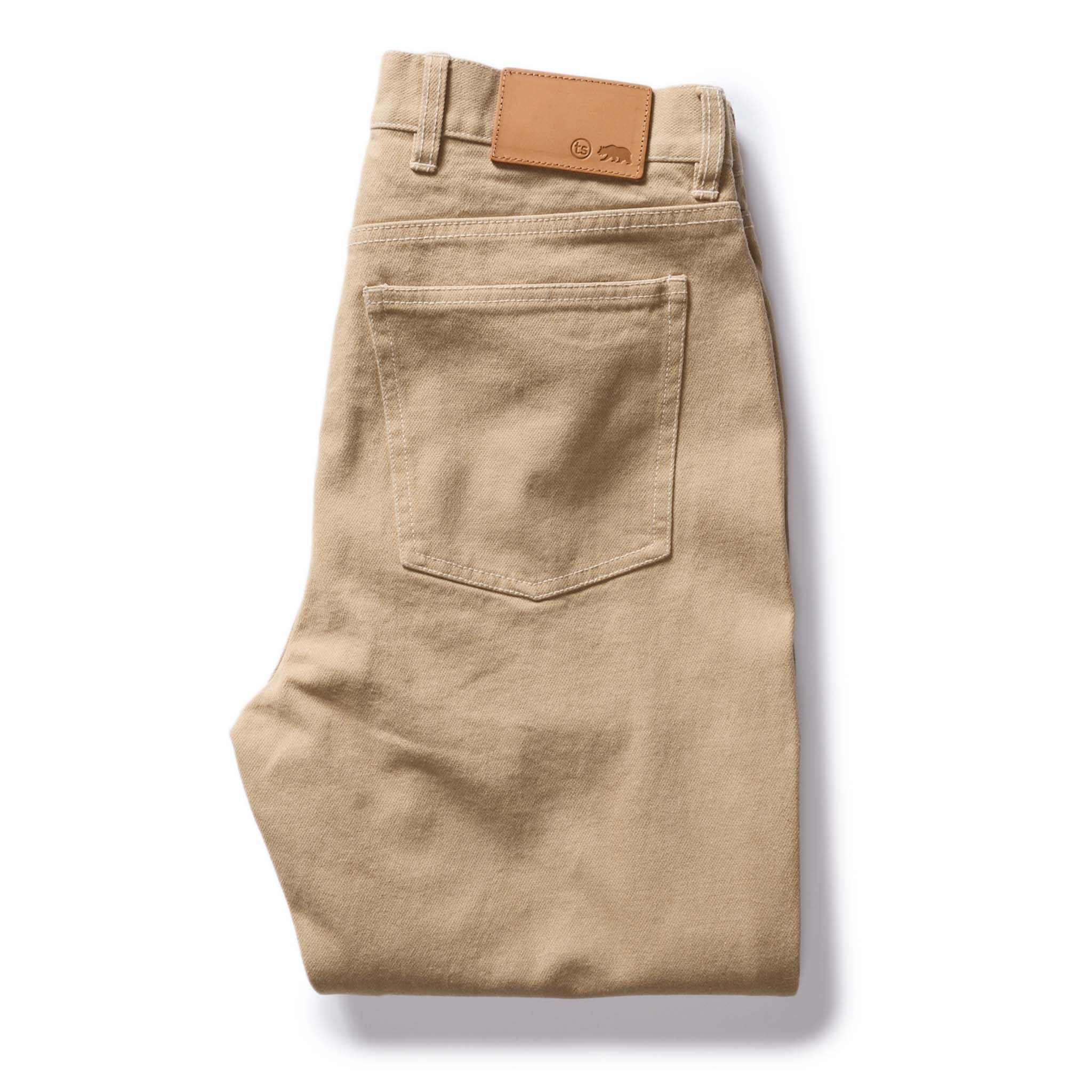 The Slim All Day Pant in Light Khaki Broken Twill