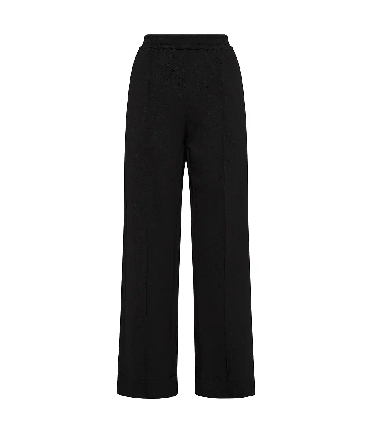 TWILL PINSTITCH DETAIL PANT- BLACK