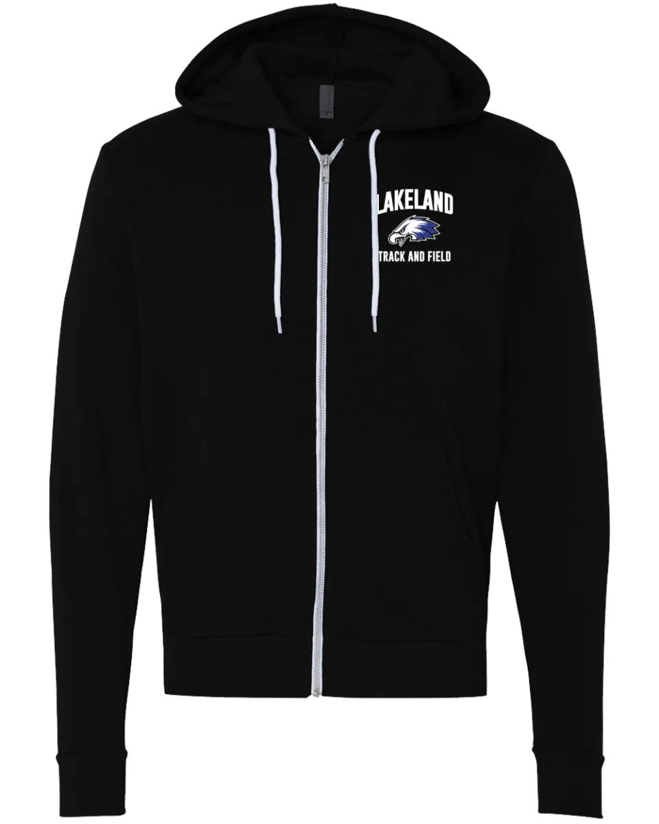 Unisex Sponge Fleece Zip Hood - Lakeland Left Chest