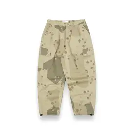 Universal Works Loose Cargo Pants 30152 UW dot camo twill stone