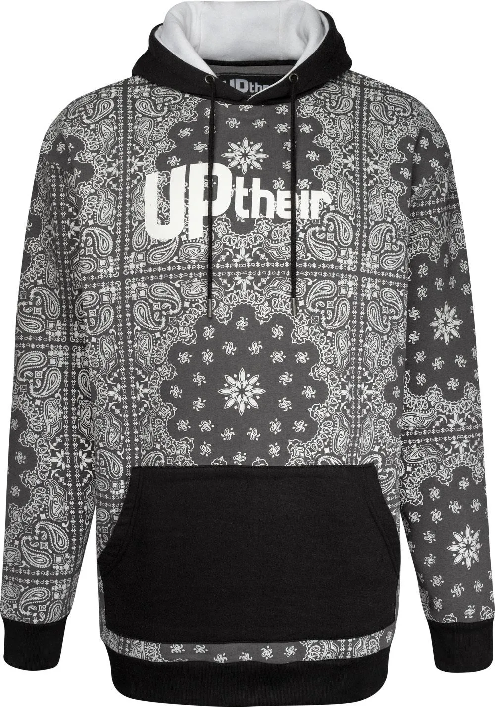 Uptheir Cracker All Over Print Hoody - Grey