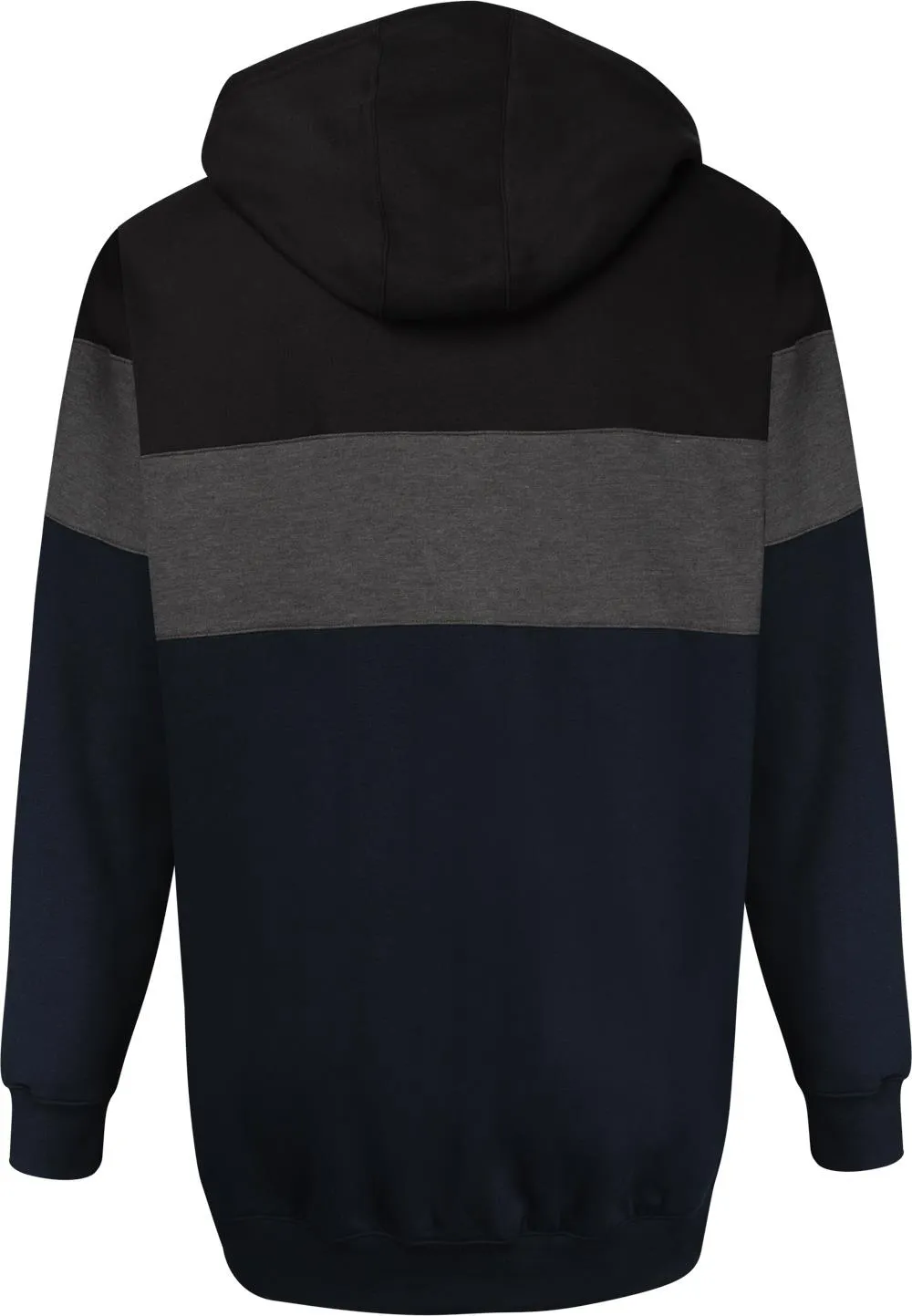 Uptheir Dynamic Full Zip Colour Block Hoody - Navy