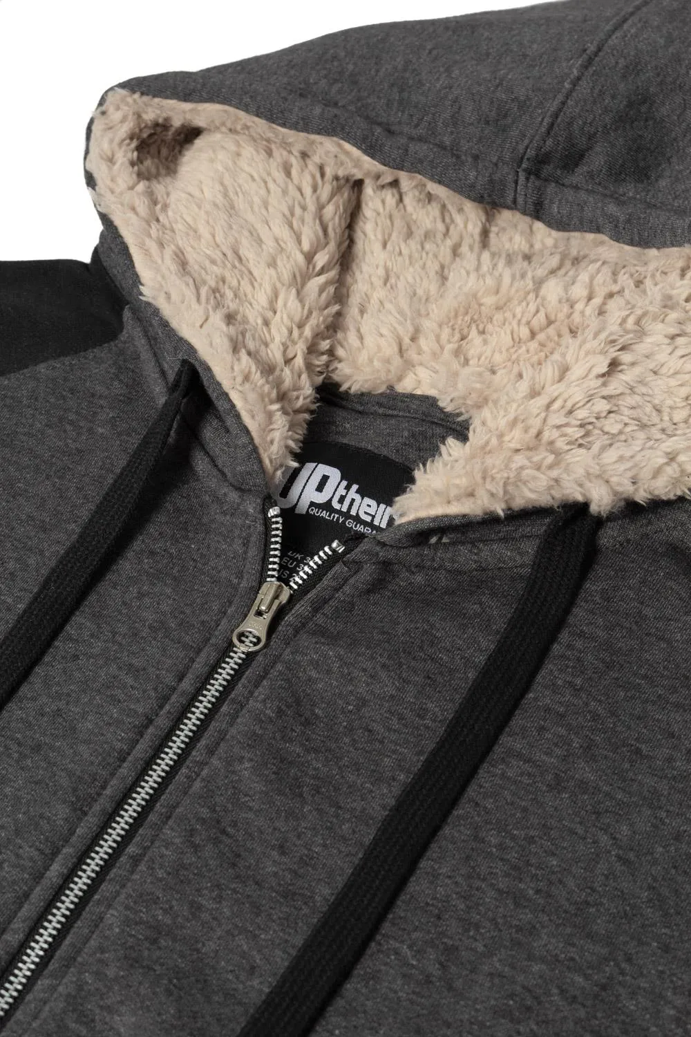 Uptheir Everest Sherpa Lined Hoody - Carbon Black