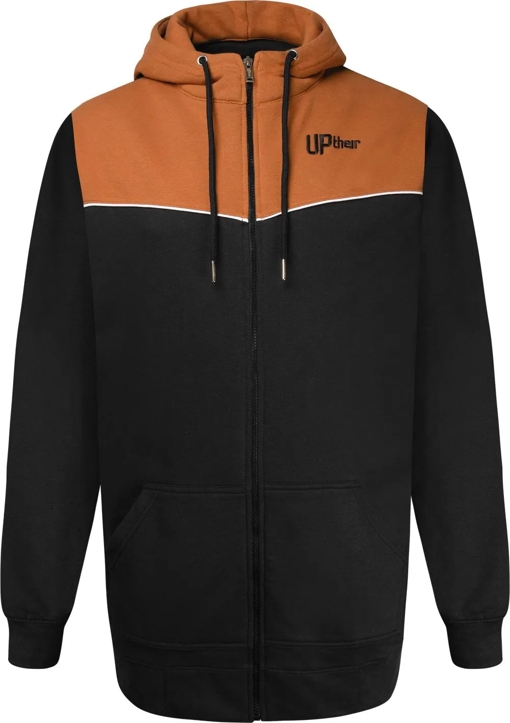 Uptheir Leadership Full Zip Piping Hoody - Black