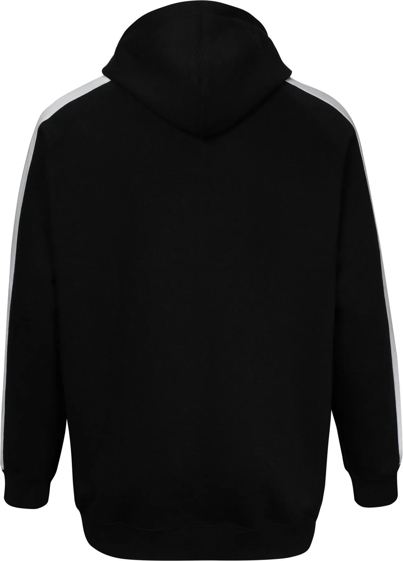 Uptheir Might Zip Through Hoody - Black White