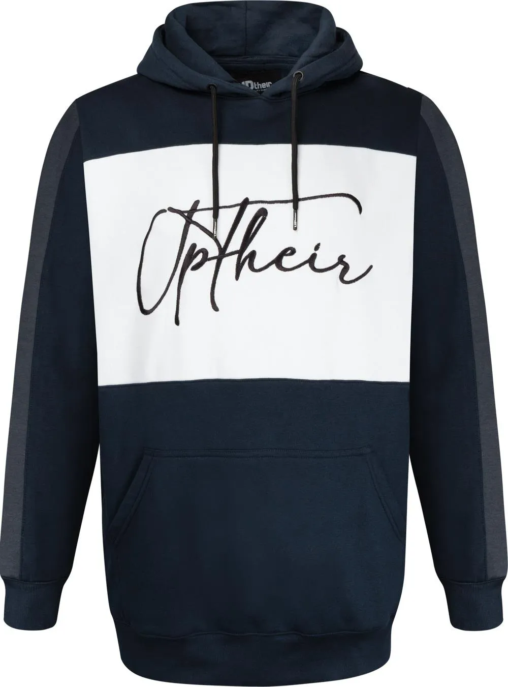 Uptheir The Law Overhead Script Logo Hoody - Navy