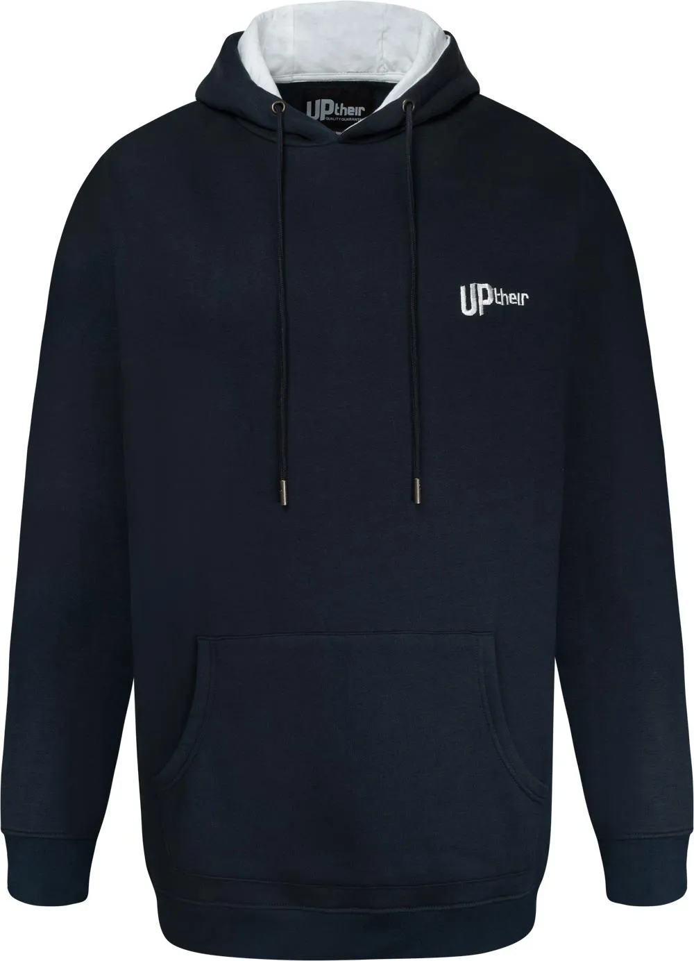 Uptheir Ville Contrast Hood Lining Hoody - Navy