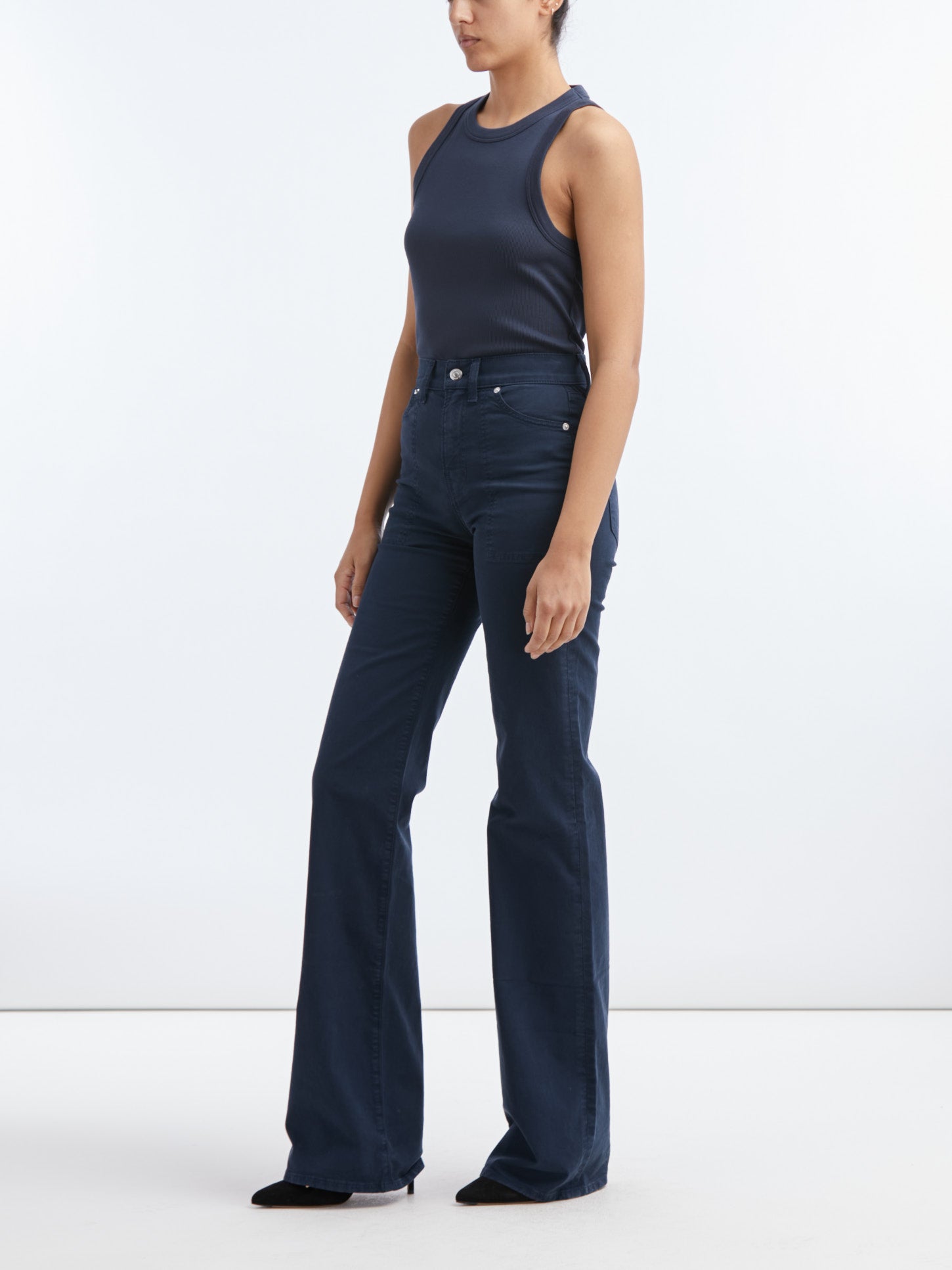 Veronica Beard - Crosbie Wide Leg with Patch - Navy