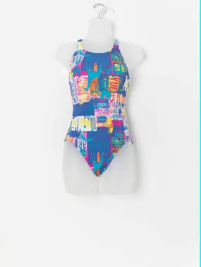 Vintage abstract swimsuit by Arena – Small