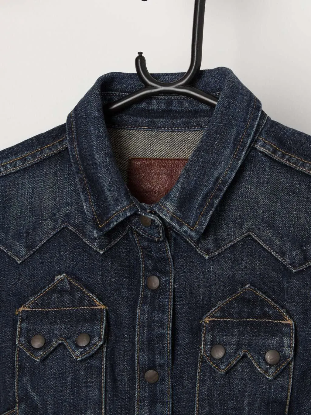 Vintage All Saints Sawtooth western denim shirt – XS / Small