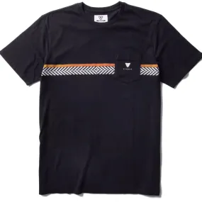 Vissla Woodside SS Mens Pocket T Shirt - Black