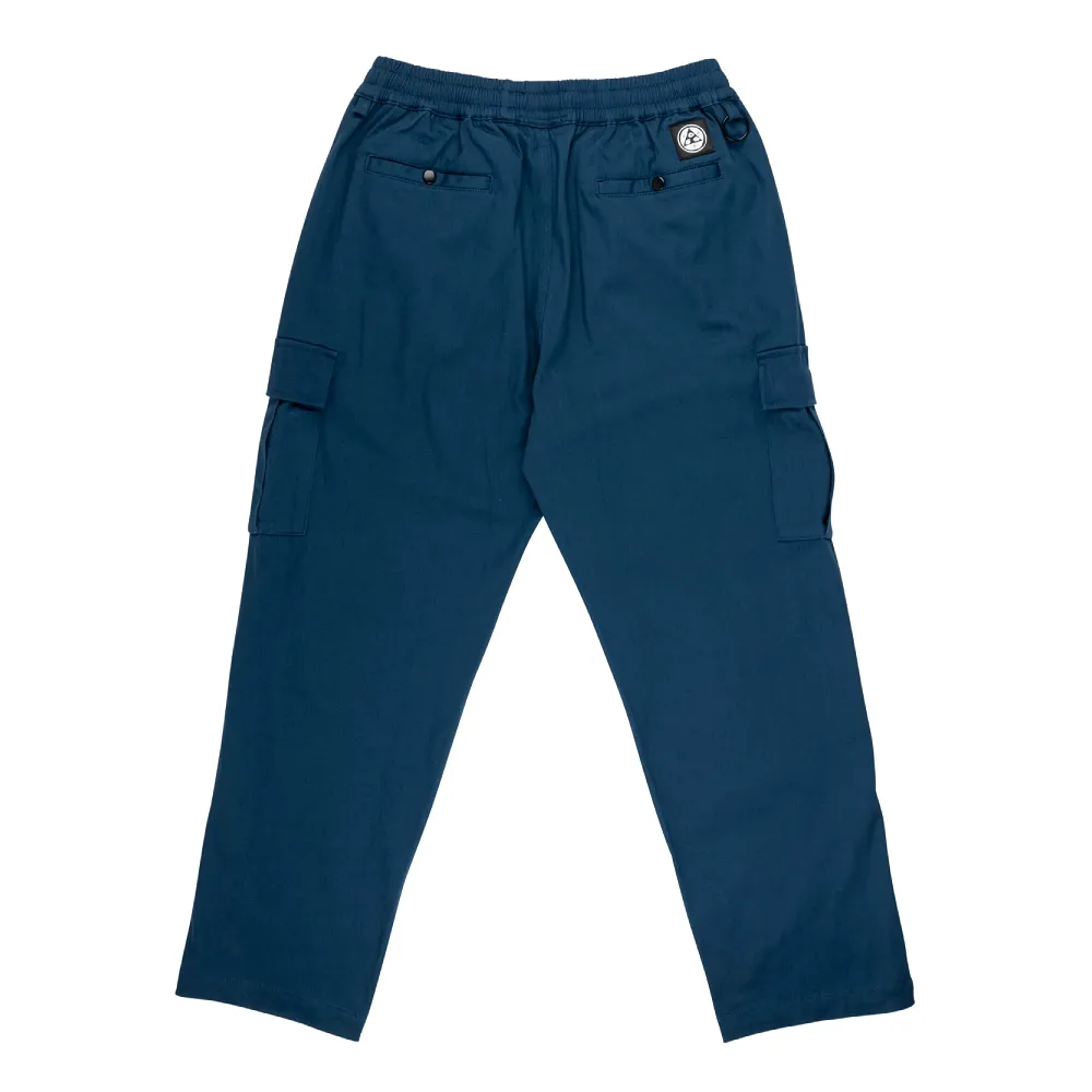 Welcome Principle Elastic Waist Twill Cargo Pants Navy