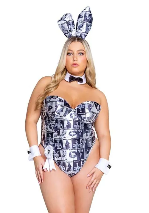 Women's Plus Size Playboy Bunny Cover Girl Costume | Playboy Costumes