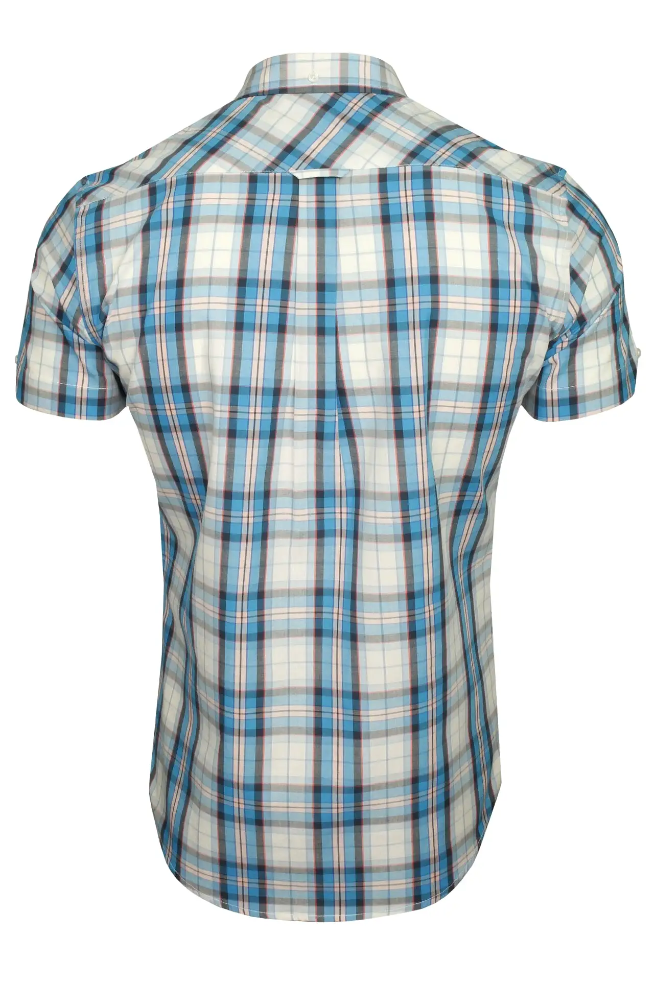 Xact Mens Cotton Checked Shirt - Short Sleeved