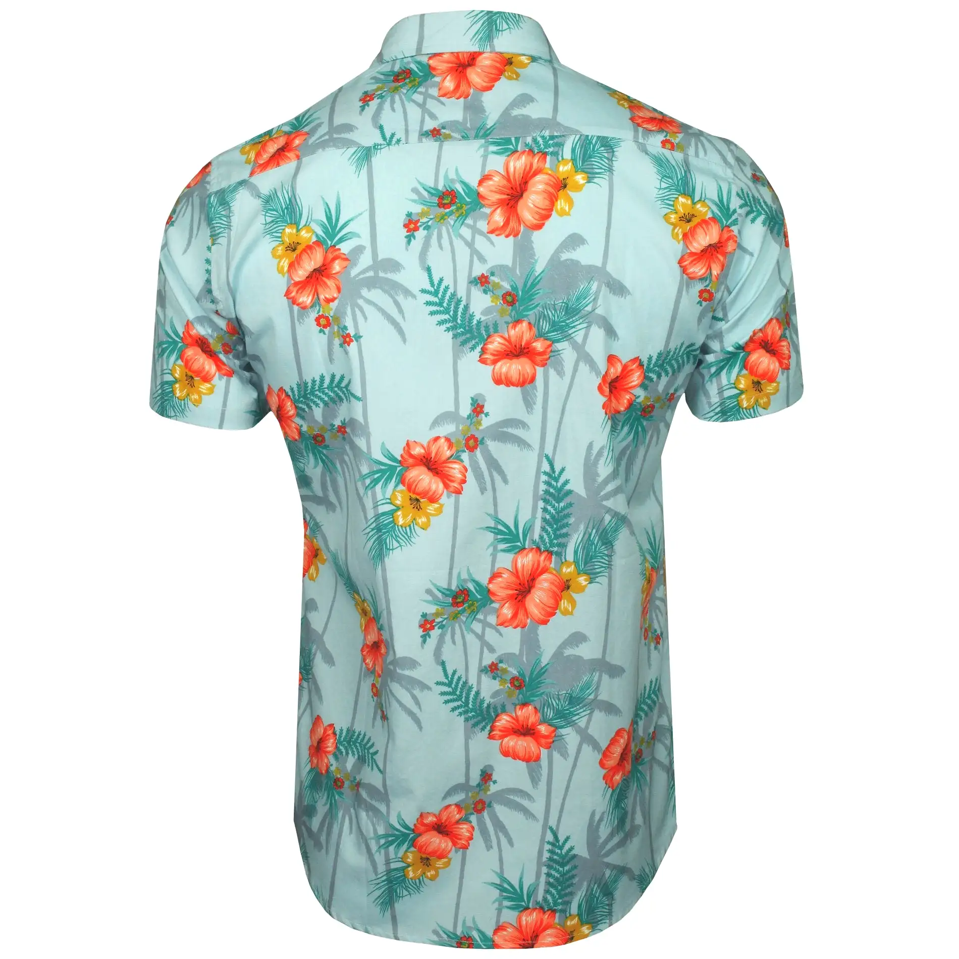 Xact Mens Cotton Hawaiian/ Floral Shirt - Short Sleeved