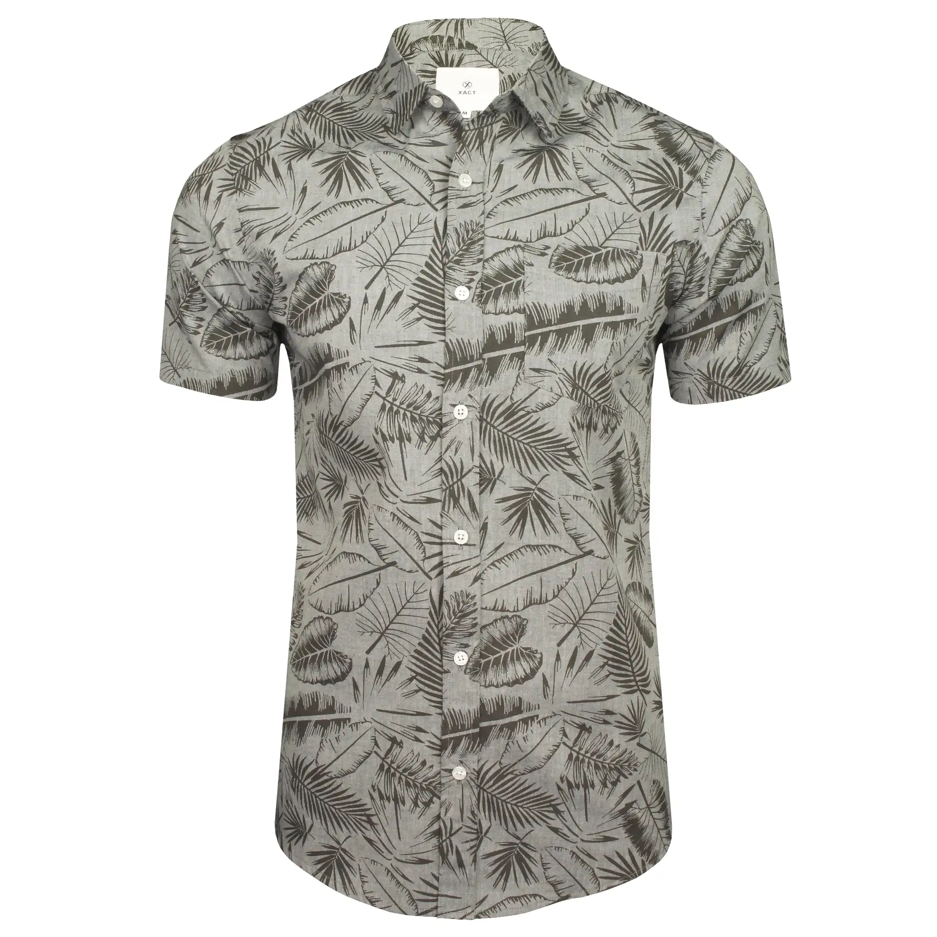 Xact Mens Cotton Hawaiian/ Floral Shirt - Short Sleeved