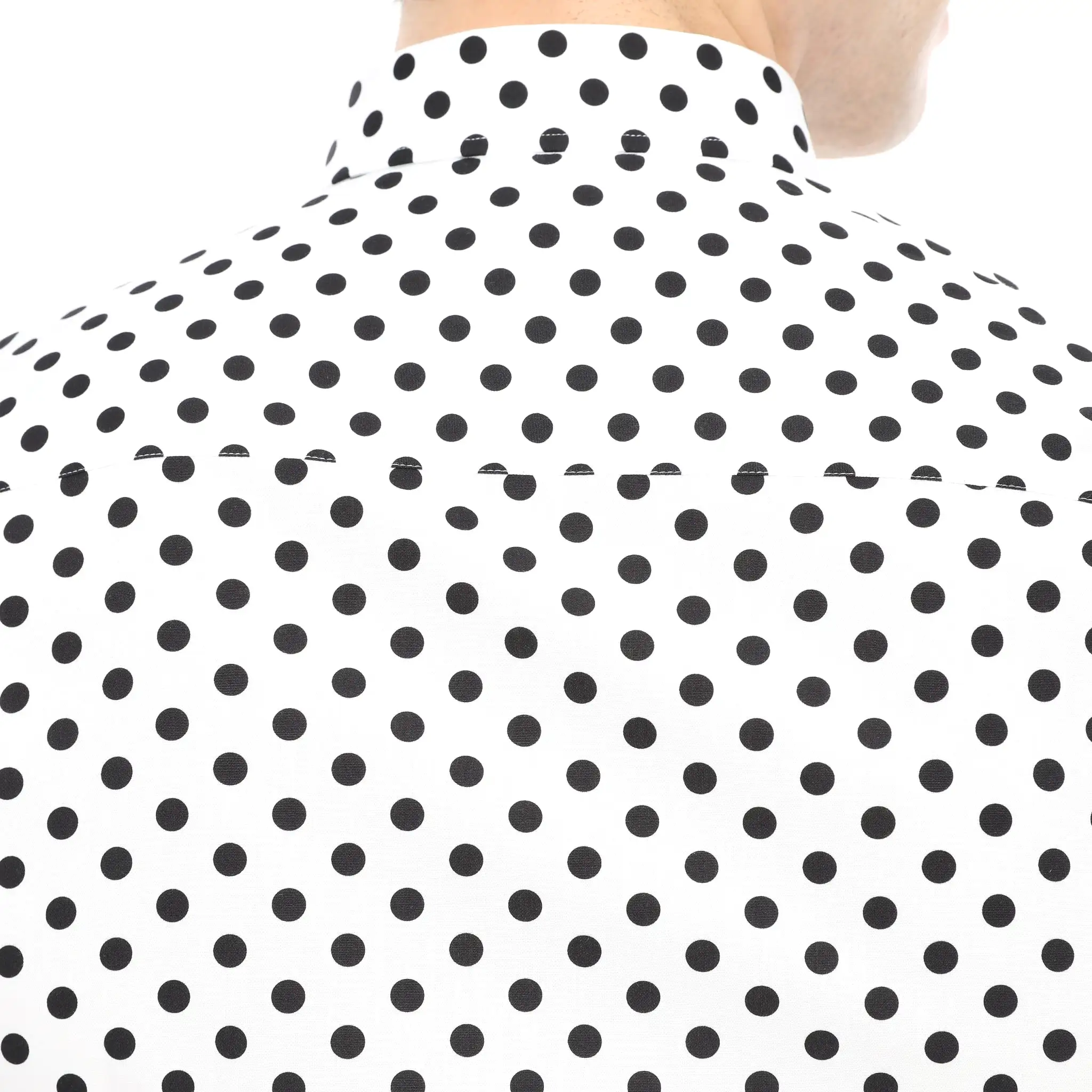 Xact Mens Polka Dot Shirt - Long Sleeved Mod Vintage