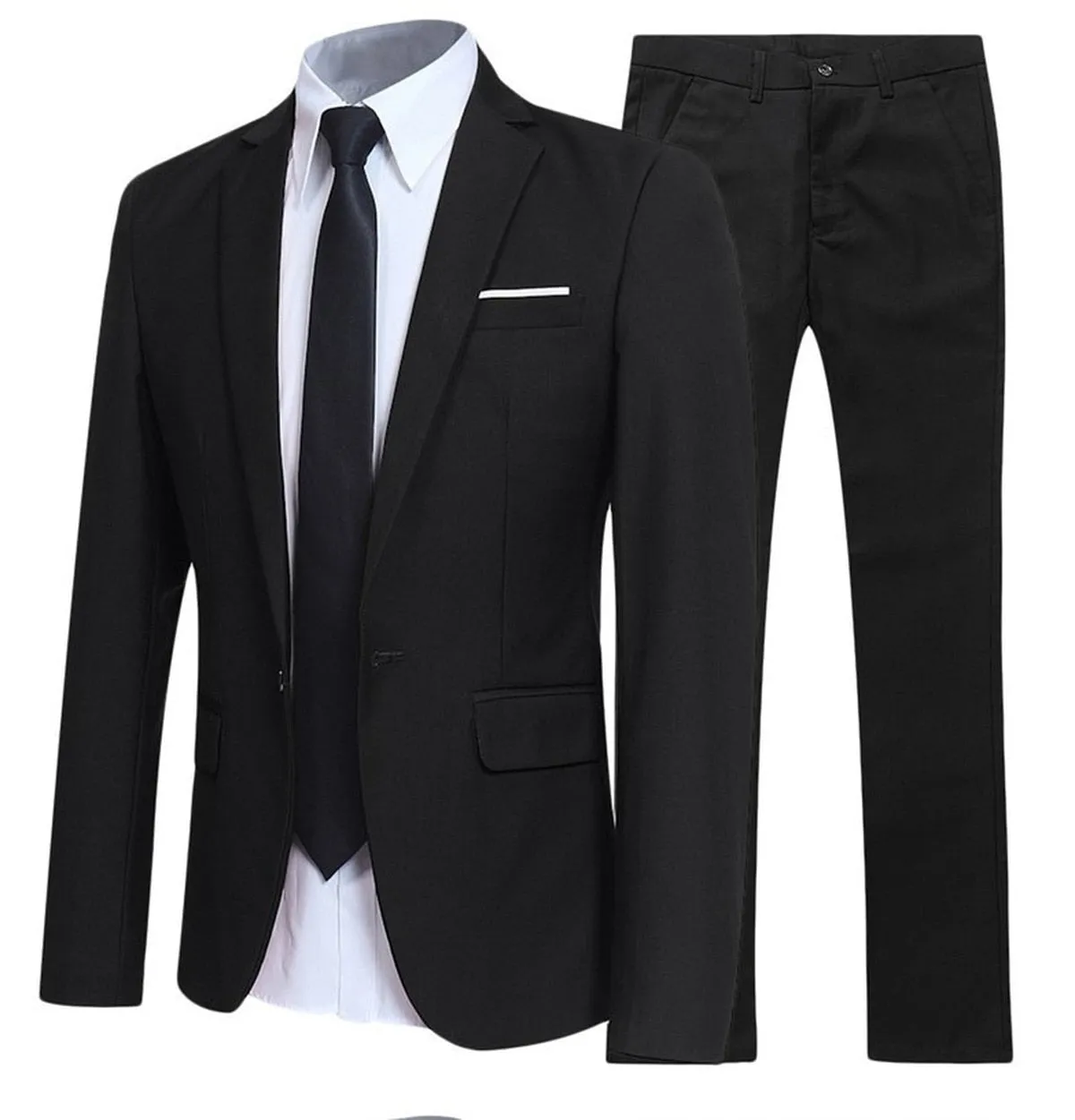 Xituodai 2022 New Trend Suit Two-piece Suit Male British Gentleman Hair Stylist Suit Groom Wedding Dress Formal Dress Mens Blaze