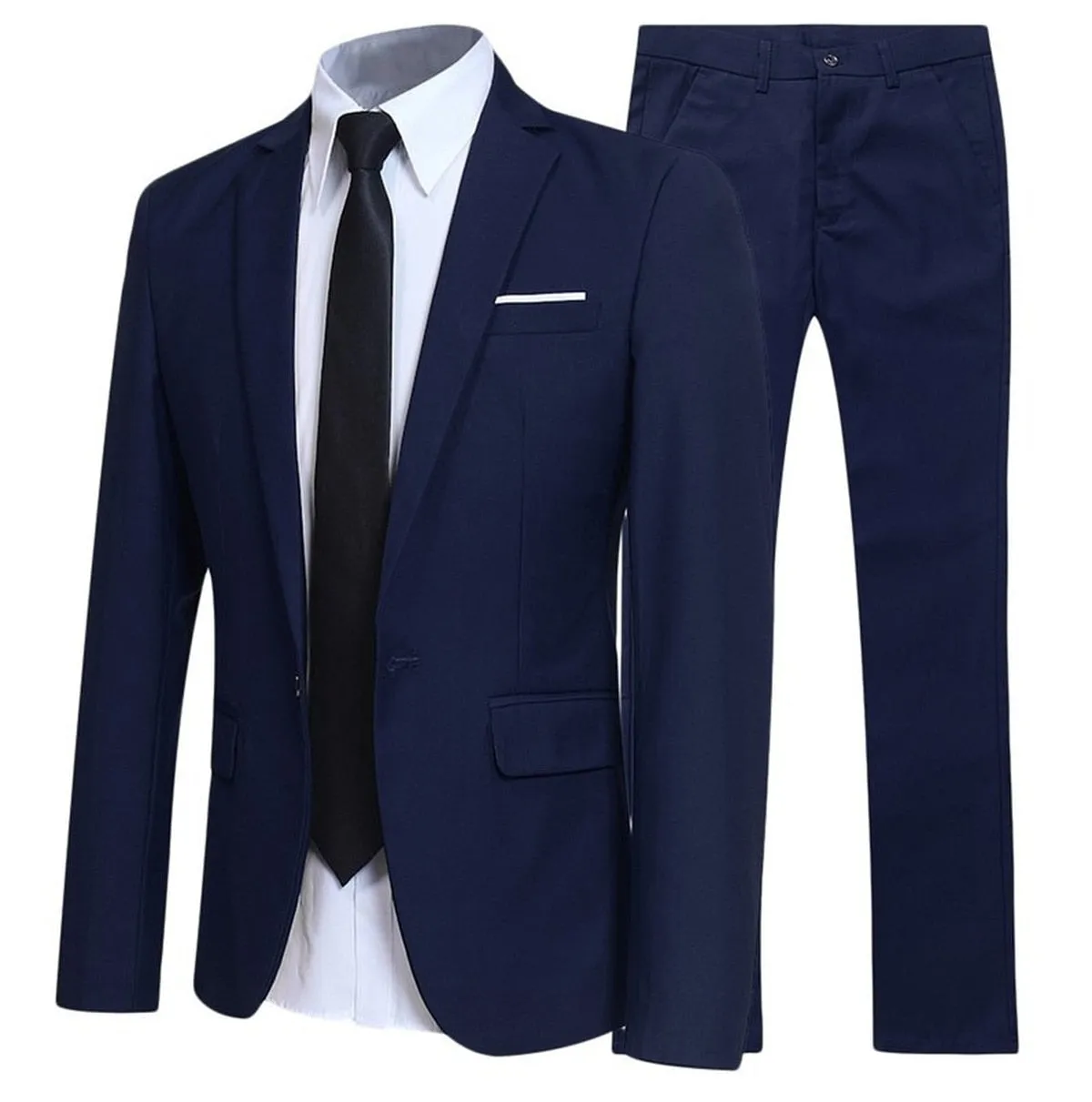 Xituodai 2022 New Trend Suit Two-piece Suit Male British Gentleman Hair Stylist Suit Groom Wedding Dress Formal Dress Mens Blaze