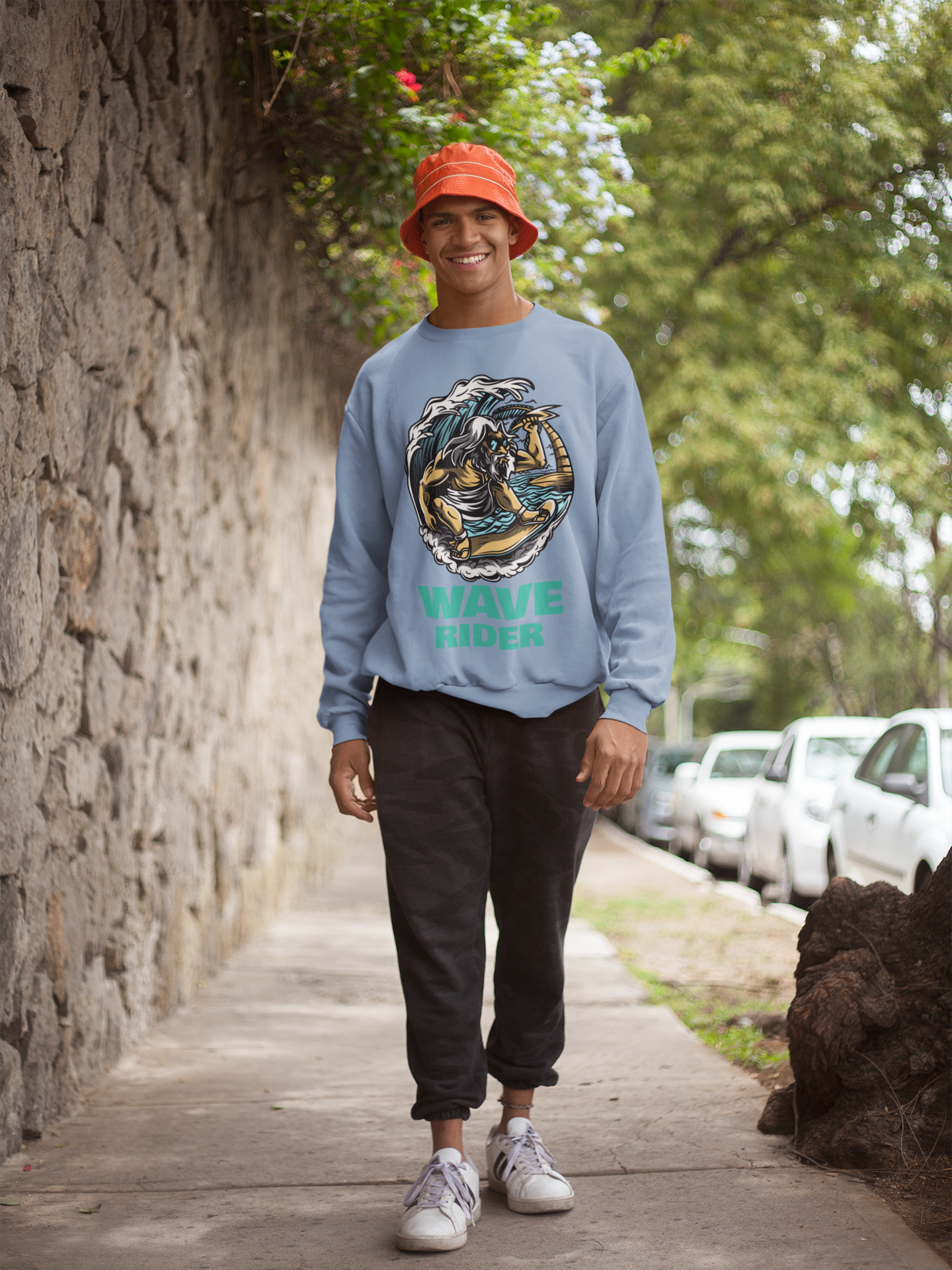 Zeus Surfer HD Crewneck Sweatshirt